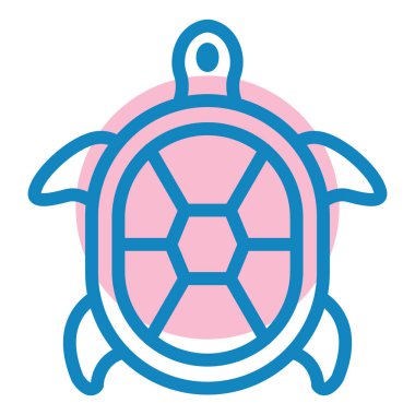deniz kaplumbağası ikonu vektör illüstrasyonu