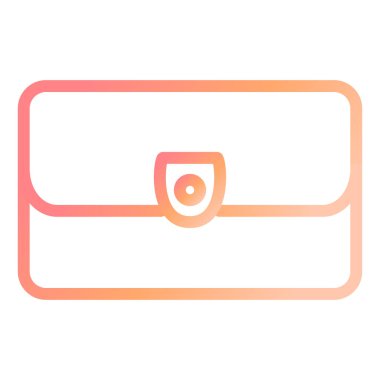 Bayanlar Çanta modern ikon vektör illüstrasyonu