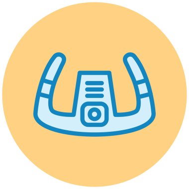 Miğfer. Web simgesi basit illüstrasyon