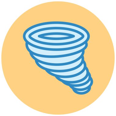 Kasırga. Web simgesi basit illüstrasyon