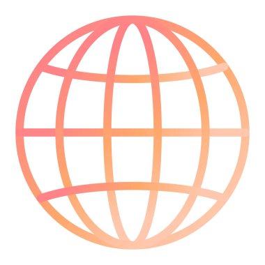 Dünya ikonu. Düz dizayn. vektör illüstrasyonu.