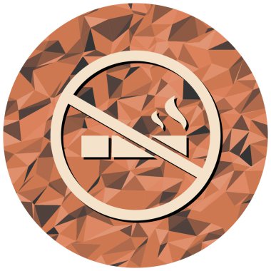 Sigara ikonu yok. vektör illüstrasyonu