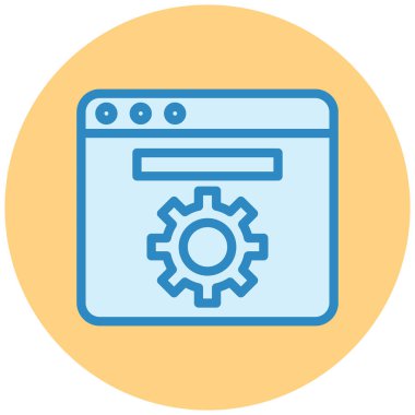 Ayarlama. Web simgesi basit illüstrasyon