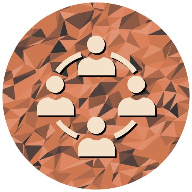 iş insanları simgesi, vektör illüstrasyonu