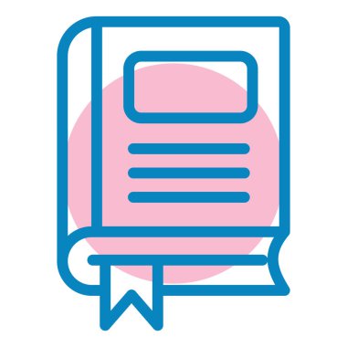 Kitap. Web simgesi basit illüstrasyon