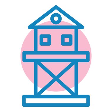 Fener. Web simgesi basit illüstrasyon