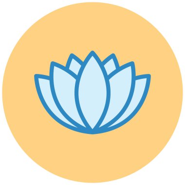 lotus. Web simgesi basit illüstrasyon