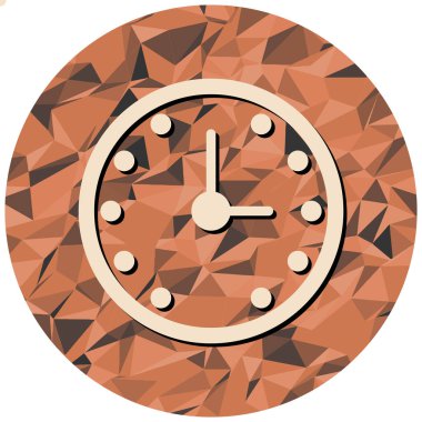 Saat simgesi vektör illüstrasyonu