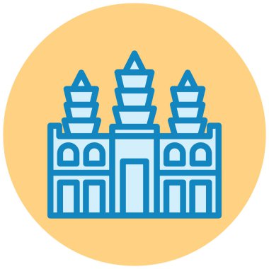 Kiliseye. Web simgesi basit illüstrasyon