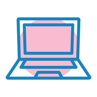 ekran izole edilmiş ikon vektör illüstrasyon tasarımı olan dizüstü bilgisayar