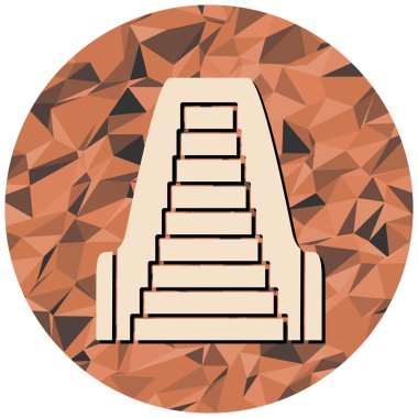 piramit simgesi vektör çizimi