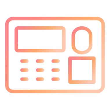  Parmak izi Modern simge vektör illüstrasyonuna eriş 