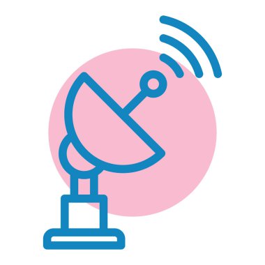 Uydu anteni. Web simgesi