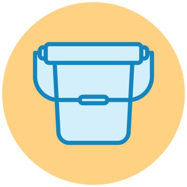 Kova. Web simgesi basit illüstrasyon