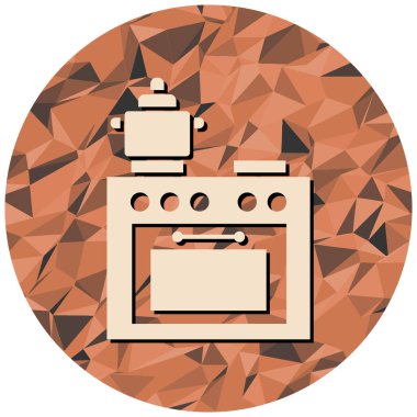 Mutfak. Web simgesi basit tasarım