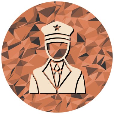 Bir polis memurunun vektör çizimi