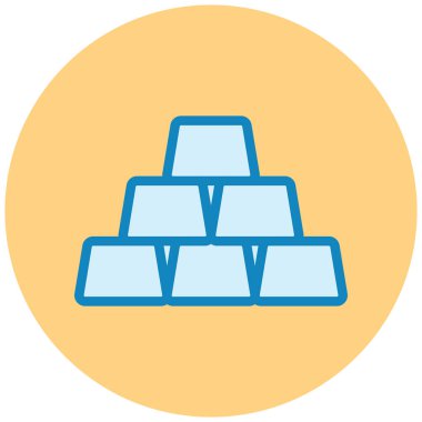 Altın külçeler. Web simgesi