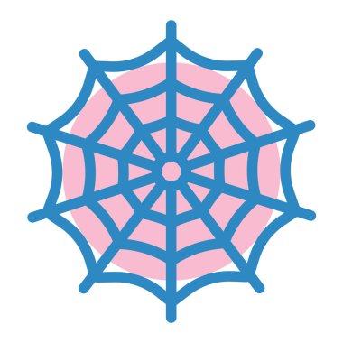 Örümcek ağı ikonu vektör illüstrasyonu