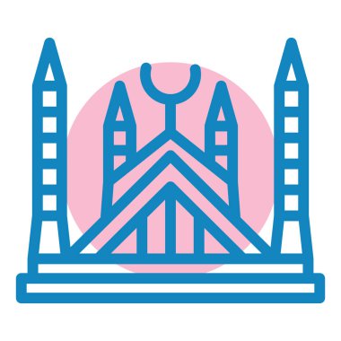 Bina. Web simgesi basit tasarım