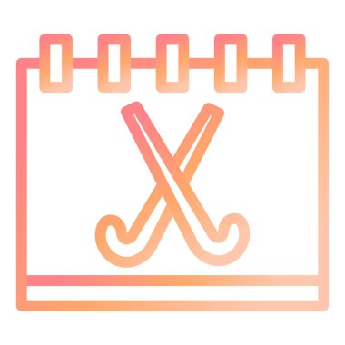 Hokey Zamanlaması Modern ikon vektör çizimi 