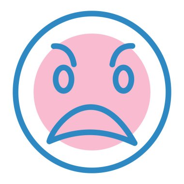 Yüz ifadesi vektör illüstrasyonu