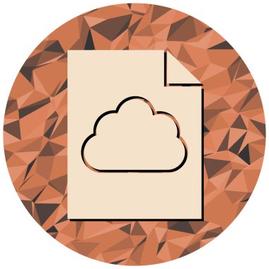 bulut simgesi, vektör illüstrasyonu