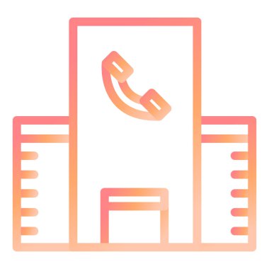 Çağrı Merkezi Modern ikon vektör illüstrasyonu 