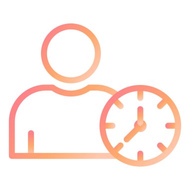 Meşgul modern simge vektör illüstrasyonu 