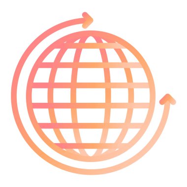 dünya simgesi, vektör illüstrasyonu