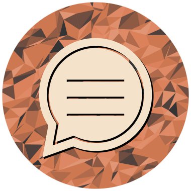 Konuş. Web simgesi basit illüstrasyon