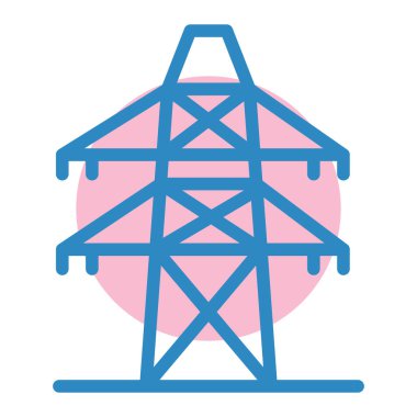Enerji. Web simgesi basit illüstrasyon