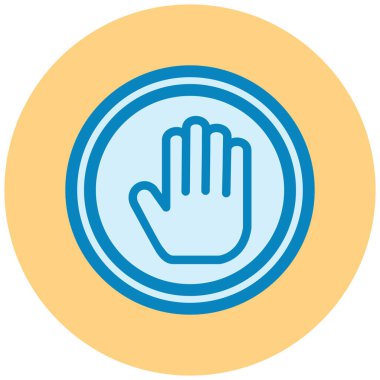 el simgesi vektör illüstrasyonu