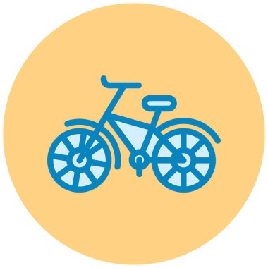 Bisiklet. Web simgesi basit illüstrasyon