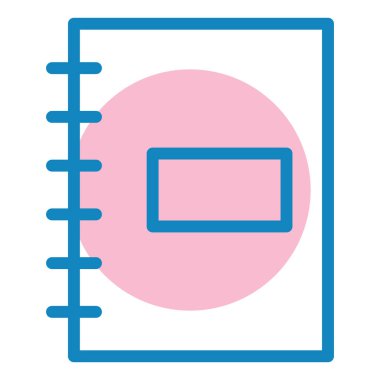 Not defteri. Web simgesi basit illüstrasyon