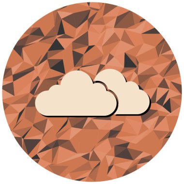 Bulut. Web simgesi basit tasarım