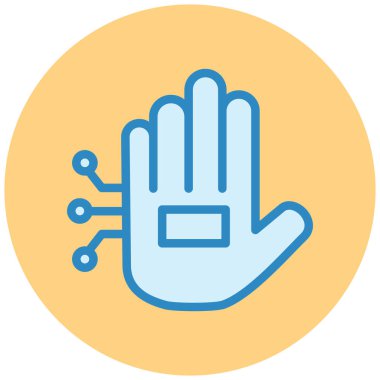 Elini ver. Web simgesi basit illüstrasyon