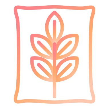 Bitki. Web simgesi basit illüstrasyon