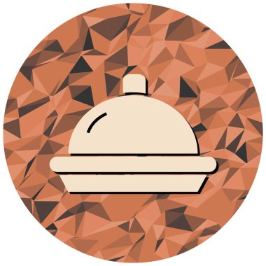 Restoran simgesi, vektör illüstrasyonu