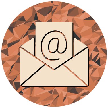 posta simgesi, vektör illüstrasyonu