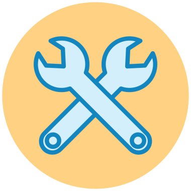 İngiliz anahtarı. Web simgesi basit illüstrasyon