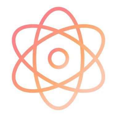 atom. Web simgesi basit tasarım