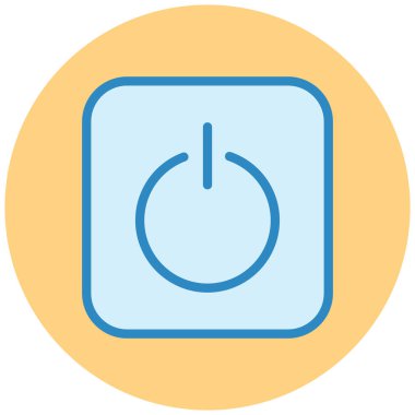 Güç. Web simgesi basit illüstrasyon