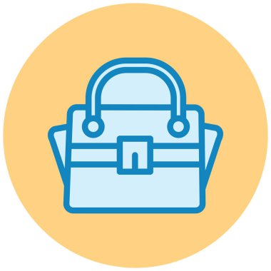 Çanta. Web simgesi basit illüstrasyon