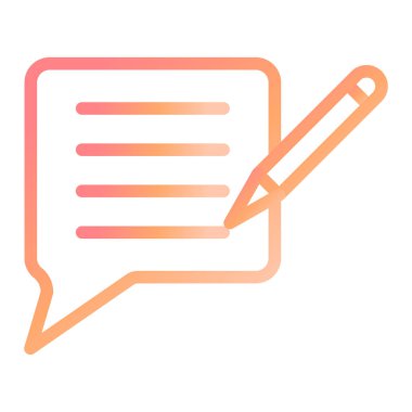 Geri bildirim. Web simgesi basit illüstrasyon 