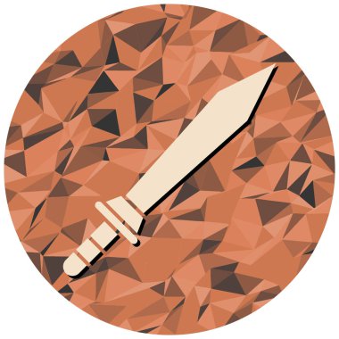 Bir kılıcın vektör illüstrasyonu