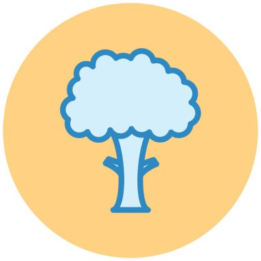 Ağaç. Web simgesi basit illüstrasyon