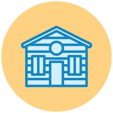 Depo. Web simgesi basit illüstrasyon