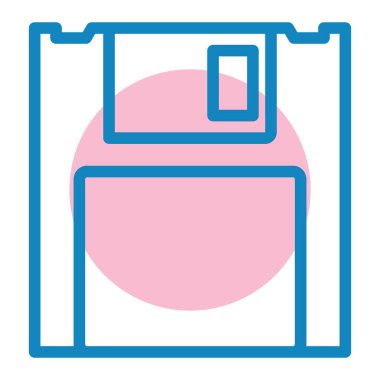 Disk modern simgesinin vektör illüstrasyonu