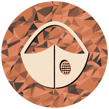 yüz maskesi, vektör illüstrasyonu