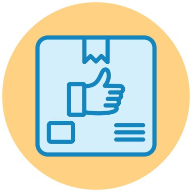 Teslimat. Web simgesi basit illüstrasyon